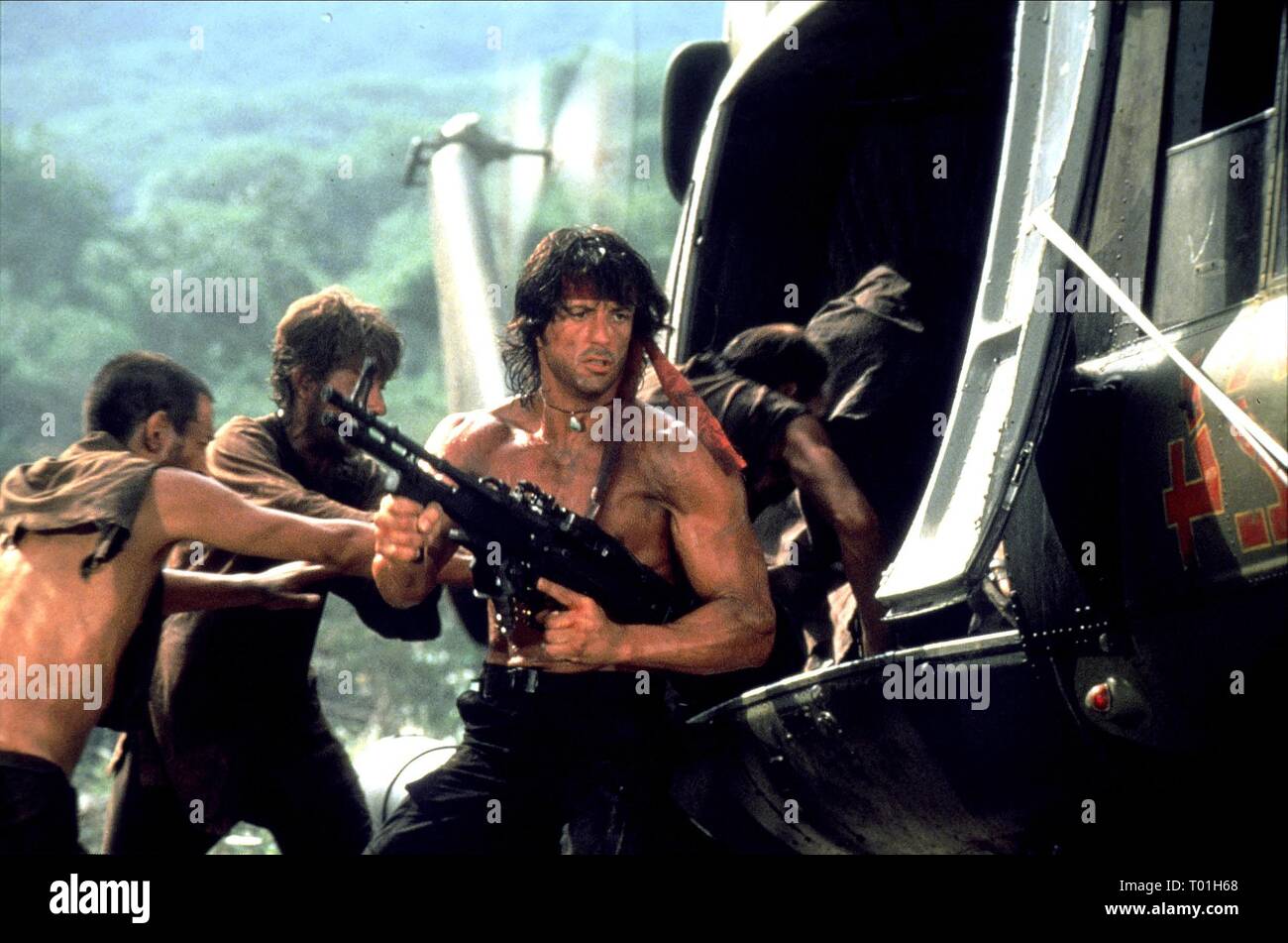 SYLVESTER STALLONE, RAMBO: FIRST BLOOD PART II, 1985 Stock Photo