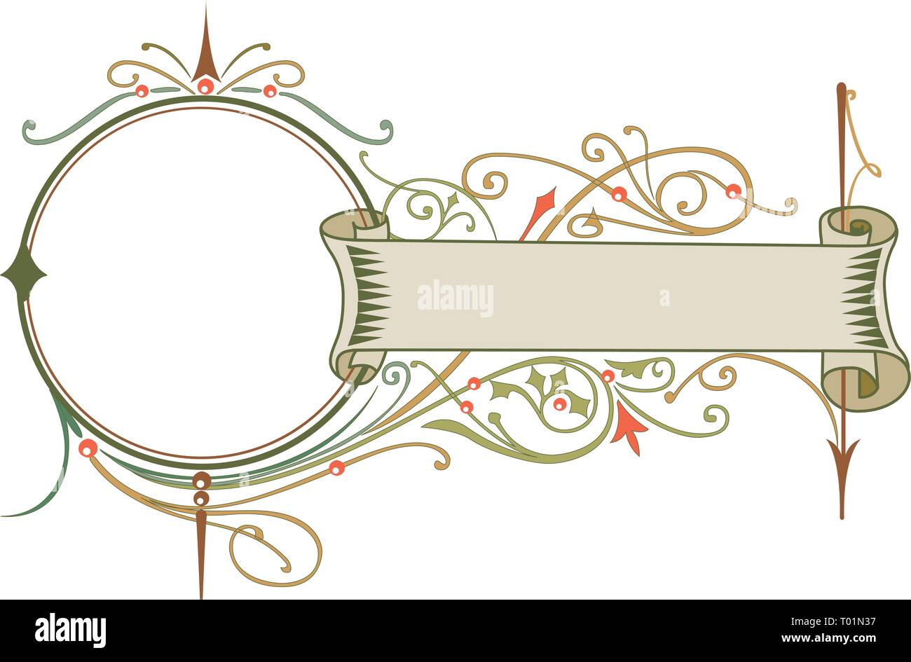 Vector Baroque Frames And Decorative Elements Vintage Banner