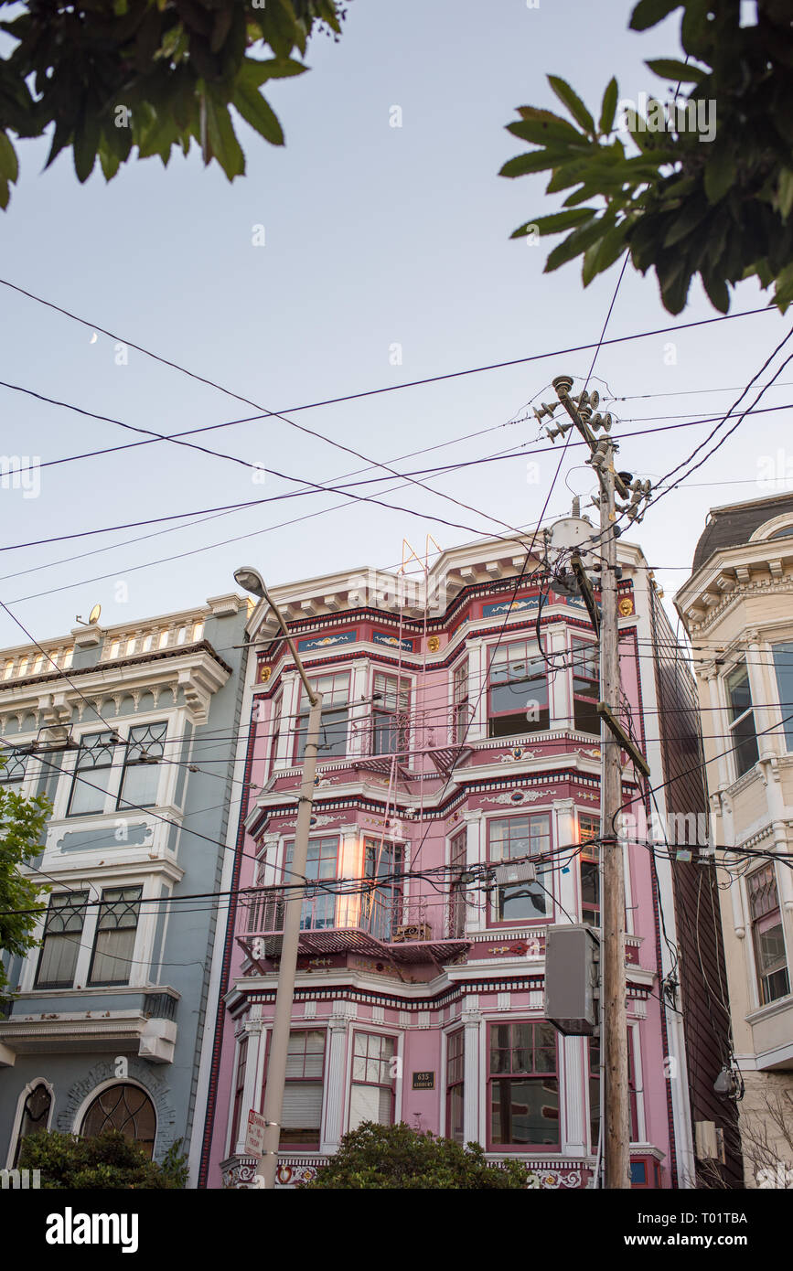 This pink Victorian Home, located in the iconic HaightAshbury district
