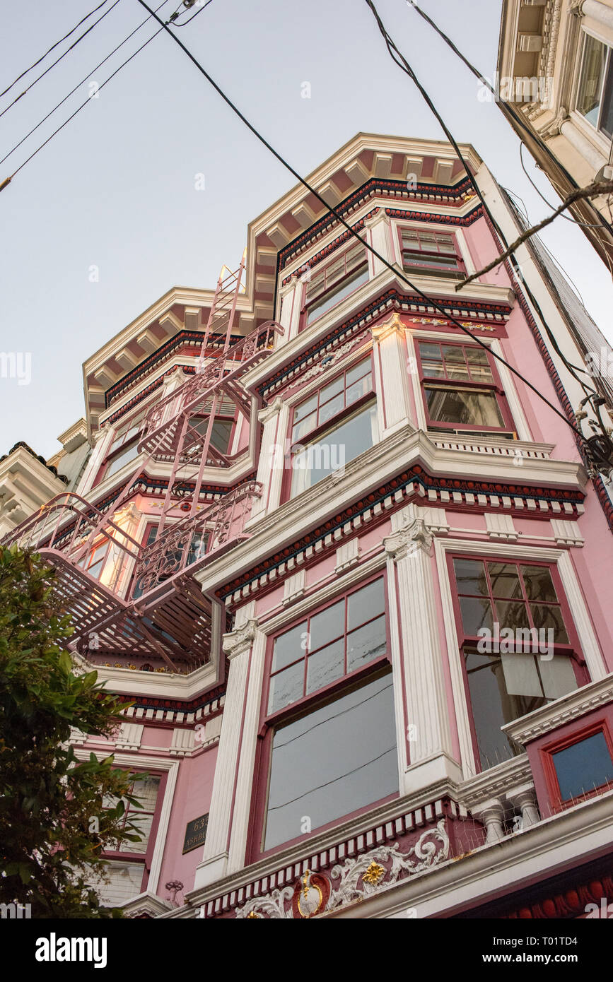 This pink Victorian Home, located in the iconic HaightAshbury district