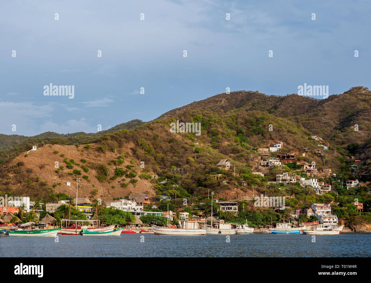 Taganga, Magdalena Department, Caribbean, Colombia Stock Photo