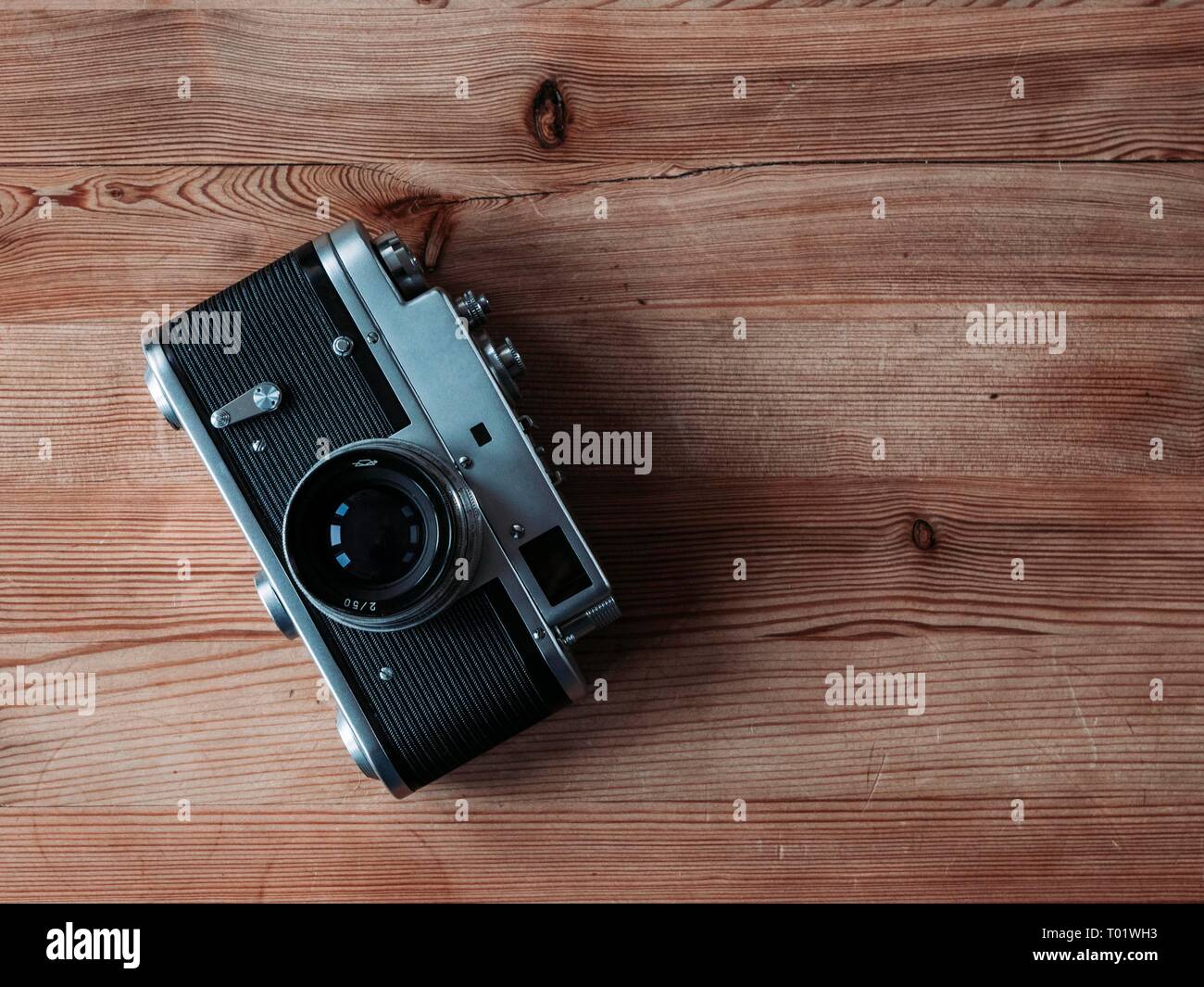 Rangefinder film camera 1 Stock Photo