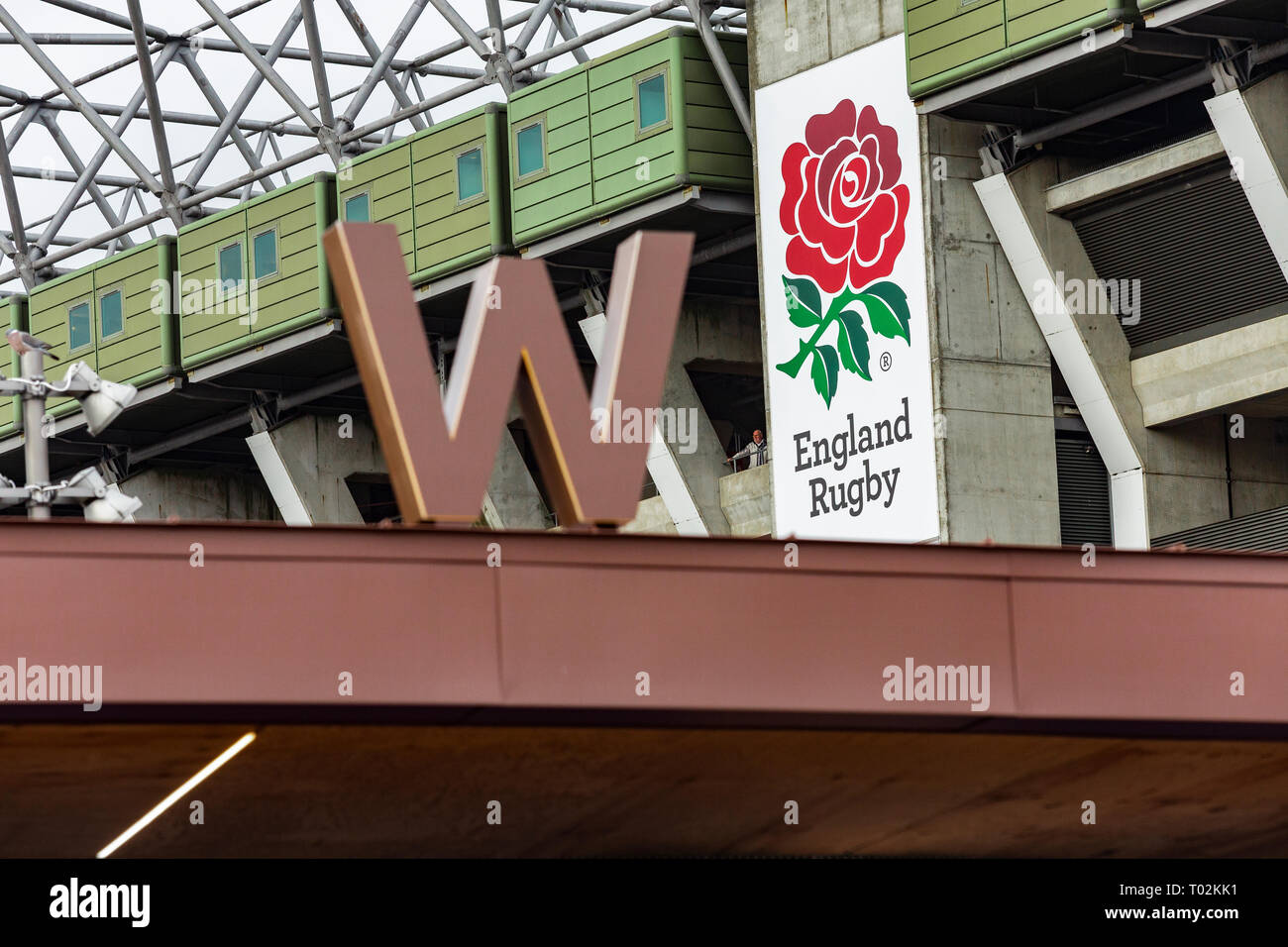 England Rugby Sign Twickenham stadium exterior hi-res stock photography and images - Alamy