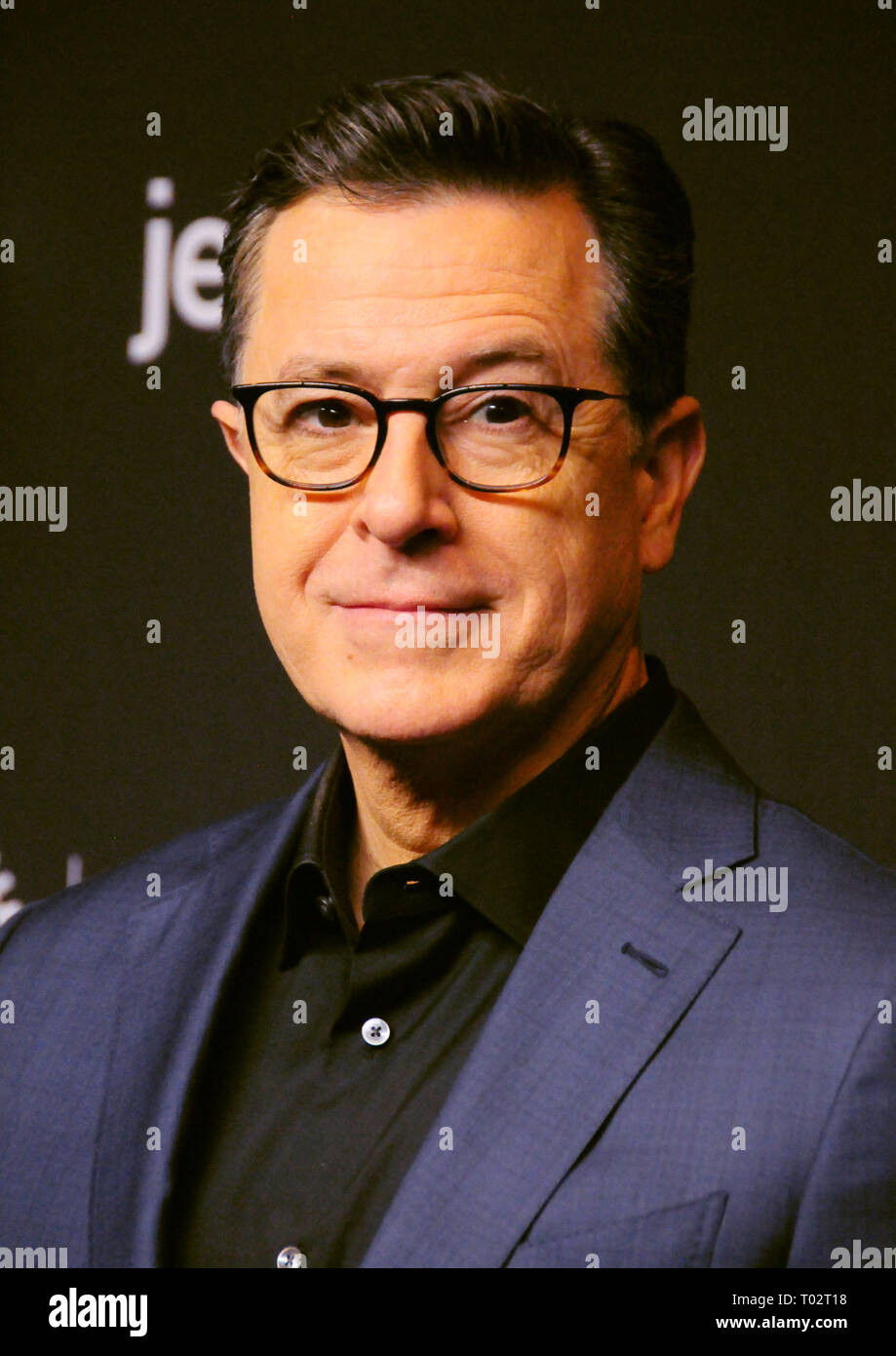California, USA. 16th March 2019. Television personality Stephen Colbert attends 'An Evening with Stephen Colbert' at PaleyFest Los Angeles 2019 on March 16, 2019 at the Dolby Theatre in Hollywood, California. Photo by Barry King/Alamy Live News Stock Photo