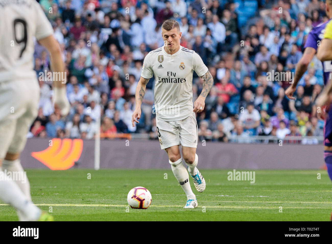 Madrid, Spain. 16th March 2019. Real Madrid's Toni Kroos seen in action during La Liga match between Real Madrid and Real Club Celta de Vigo at Santiago Bernabeu Stadium in Madrid, Spain. Credit: SOPA Images Limited/Alamy Live News Stock Photo