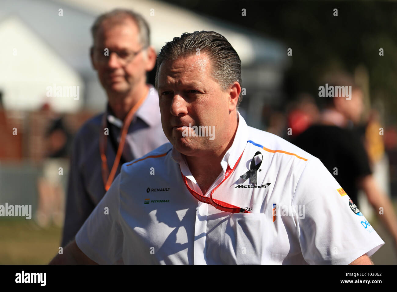 Melbourne, Australia. 17th March 2019. Melbourne Formula One Grand Prix, race day; Zak Brown, Executive Director of McLaren Technology Group Credit: Action Plus Sports Images/Alamy Live News Stock Photo