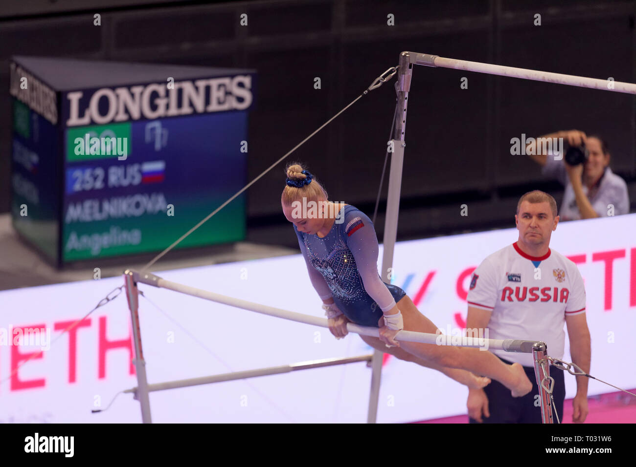 Stuttgart, Germany. 16th March 2019. Angelina Melnikova on ...