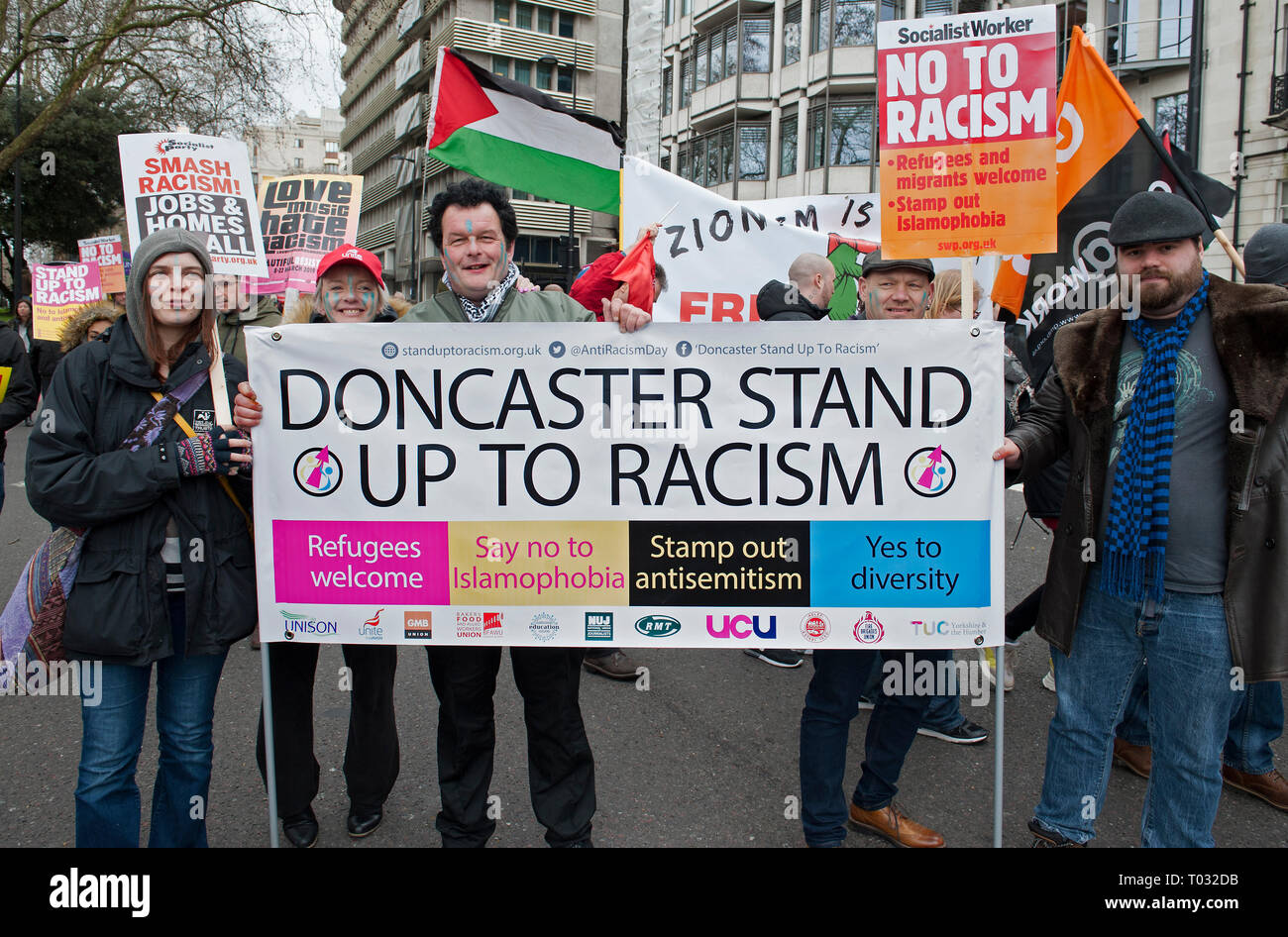 London, England, 16th March 2019. The event, was organised by Stand Up to Racism and Love Music