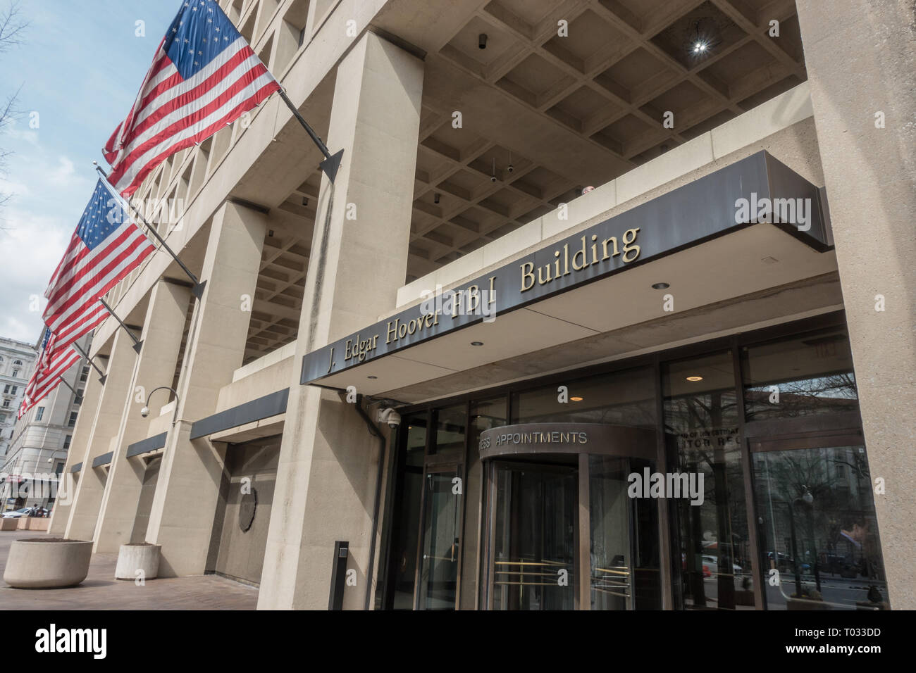 Headquarters building of FBI - Federal Bureau of Investigation on Pennsylvania Avenue, Washington, DC Stock Photo