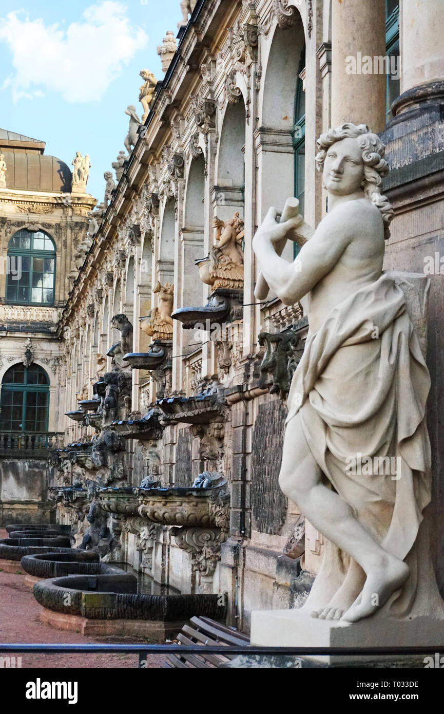 Zwinger Palace Inner Court Dresden Germany Stock Photo