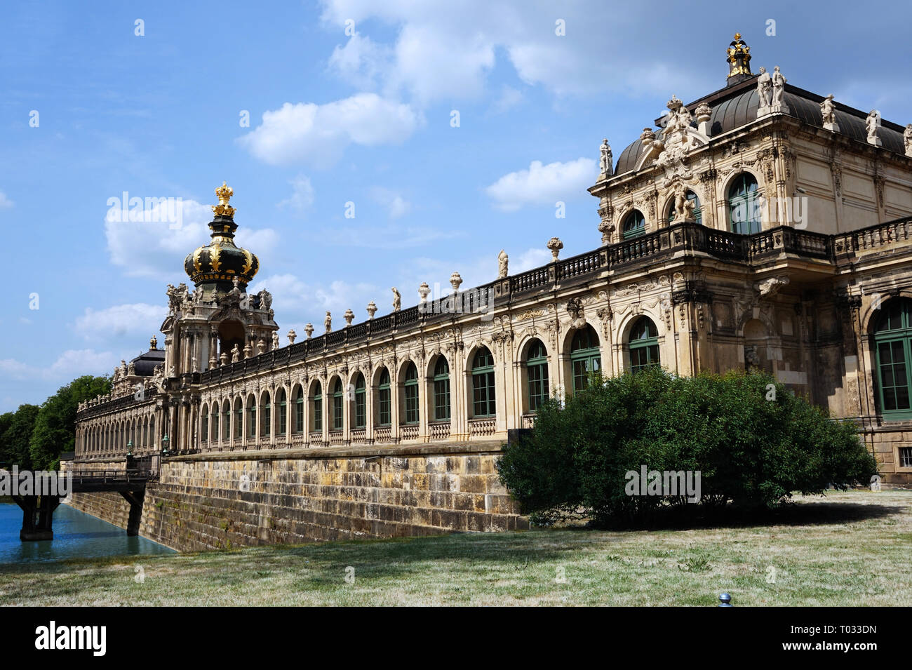 Zwinger Palace Dresden Germany Landscape View Stock Photo