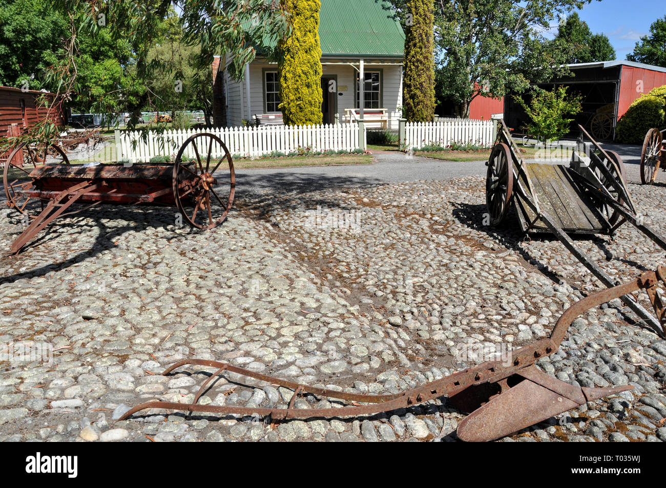 Cobblestones Village Museum, Greytown, New Zealand. Early settlers