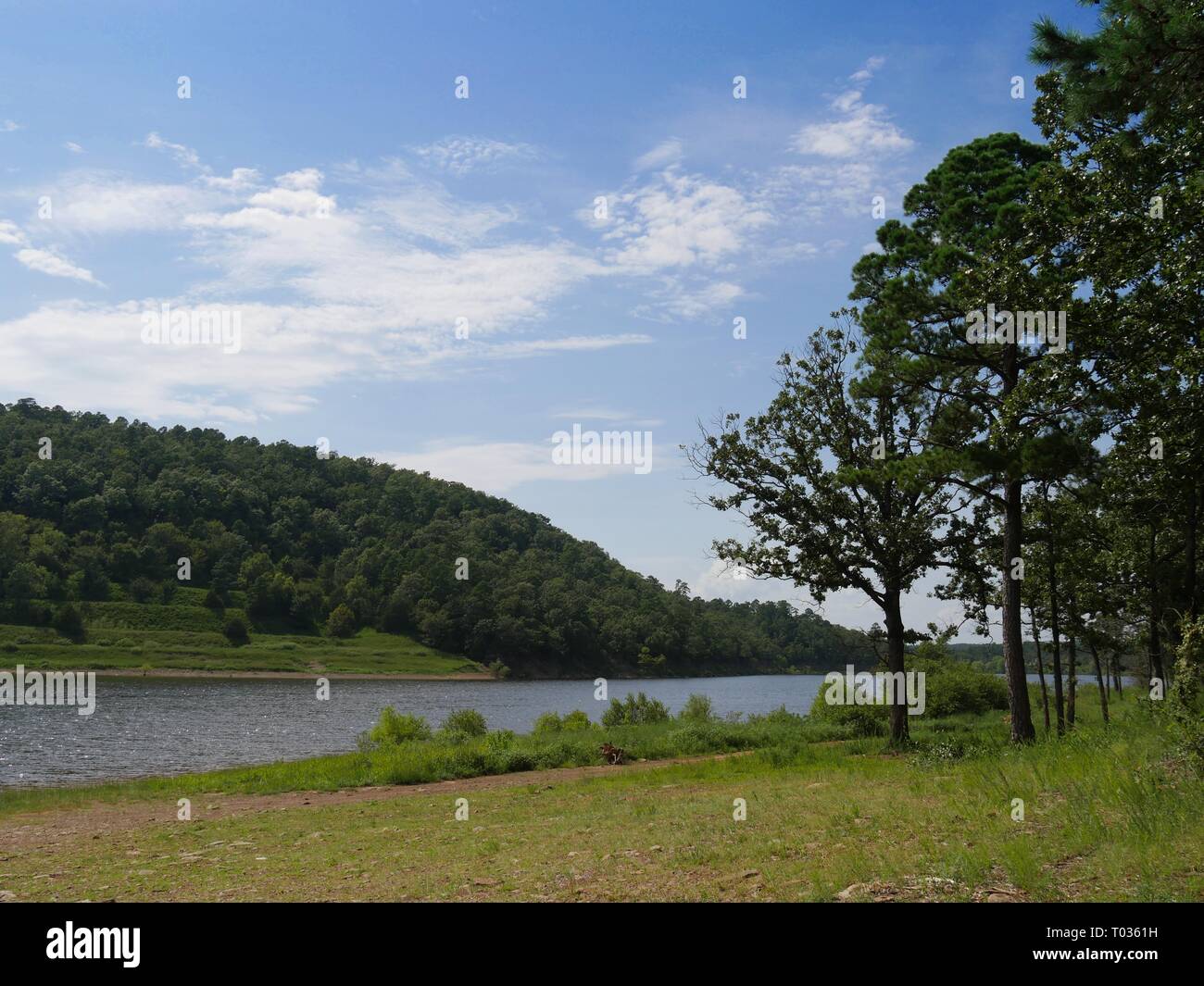 Lake Wallace at the Robbers Cave State Park Wilburton, Oklahoma with