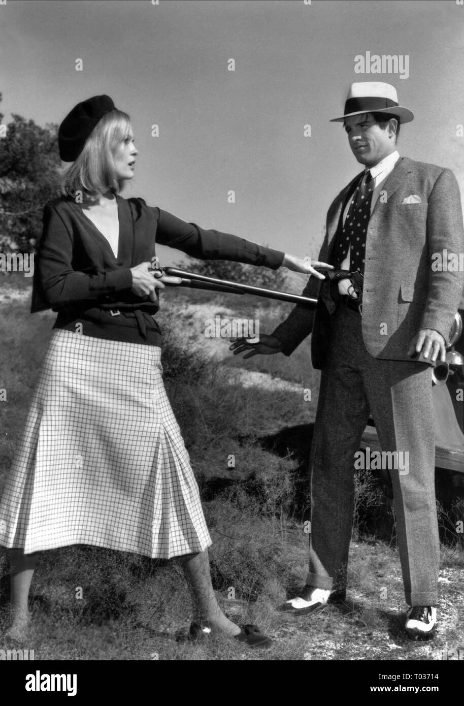 FAYE DUNAWAY, WARREN BEATTY, BONNIE AND CLYDE, 1967 Stock Photo