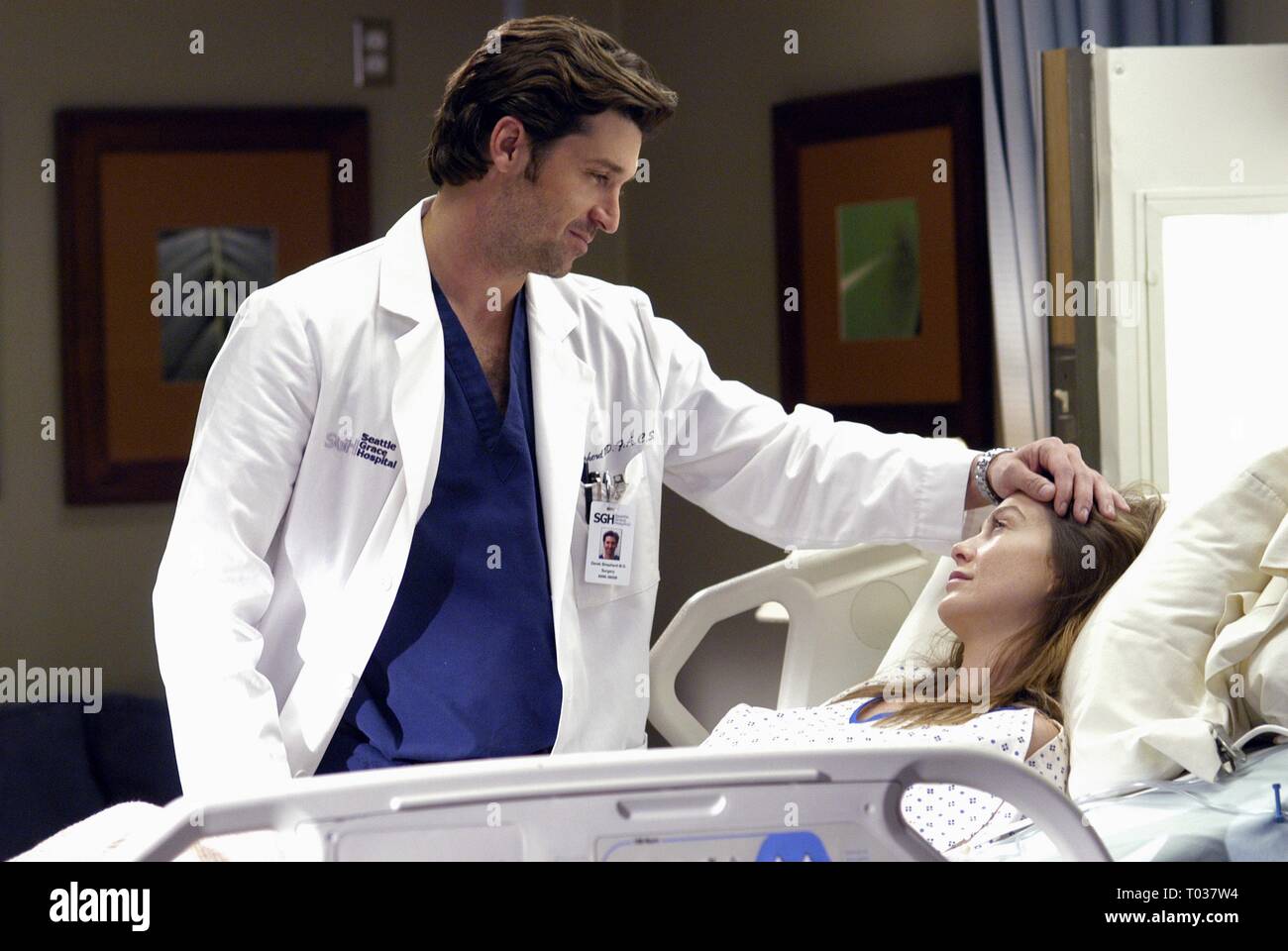 Patrick Dempsey Ellen Pompeo Grey S Anatomy 2005 Stock Photo Alamy