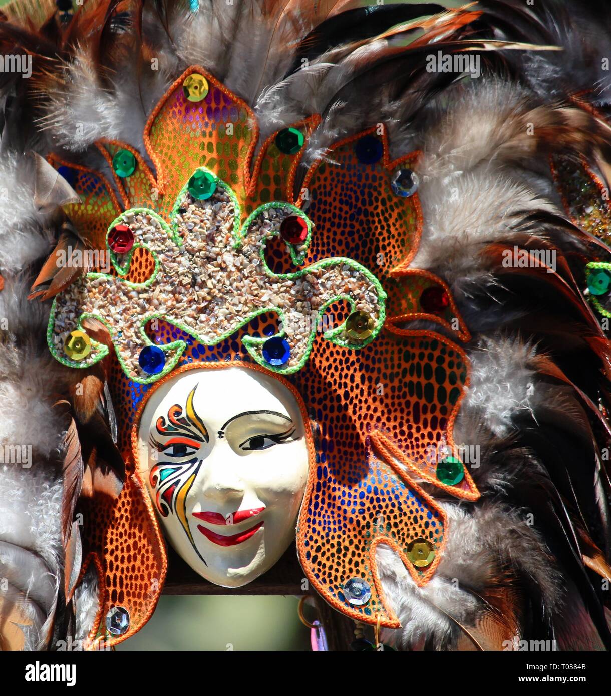Festival masks are always on sale at the streets at the Kadayawan