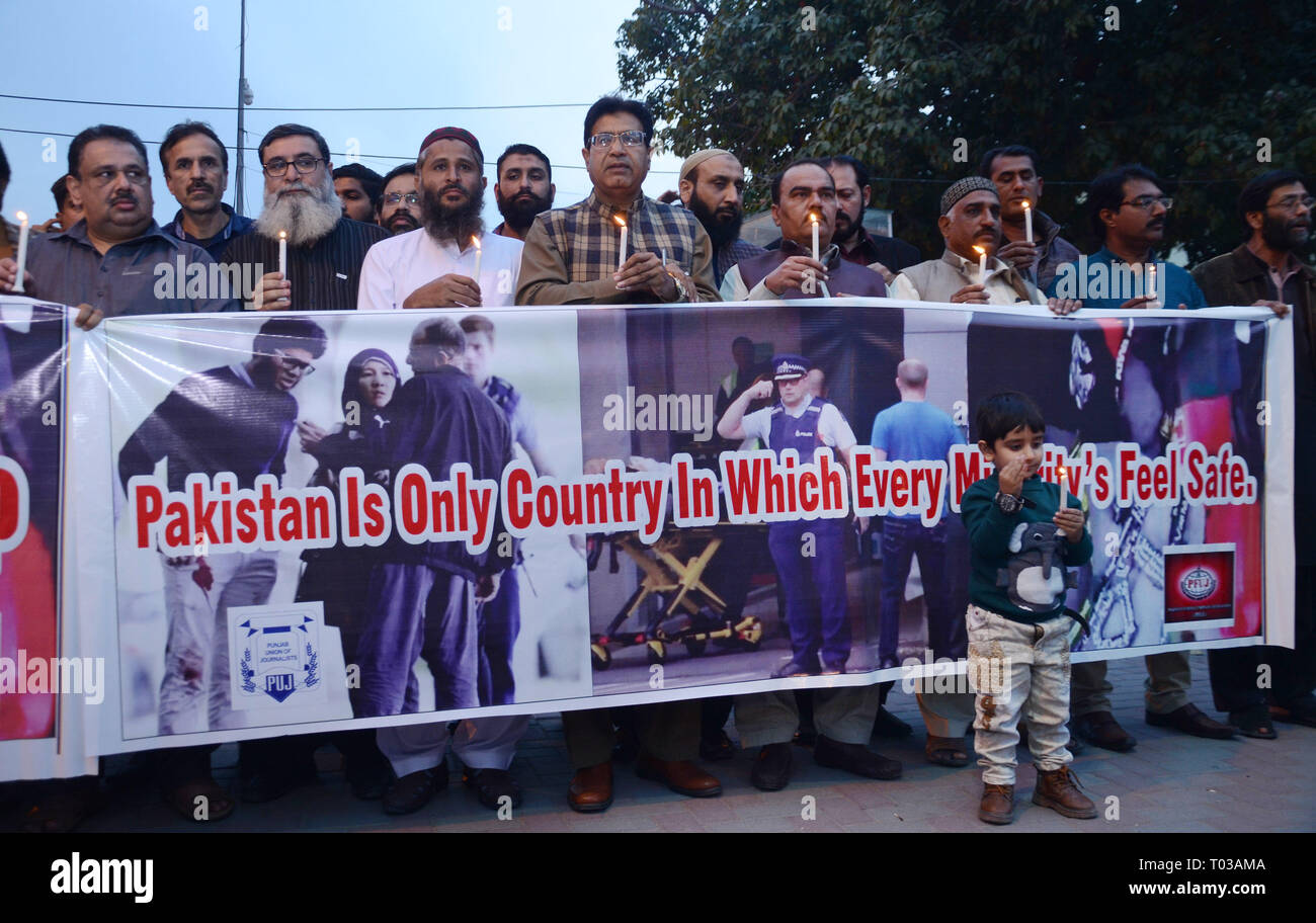 Lahore Pakistan 16th March 2019 Activists Of Civil Society And