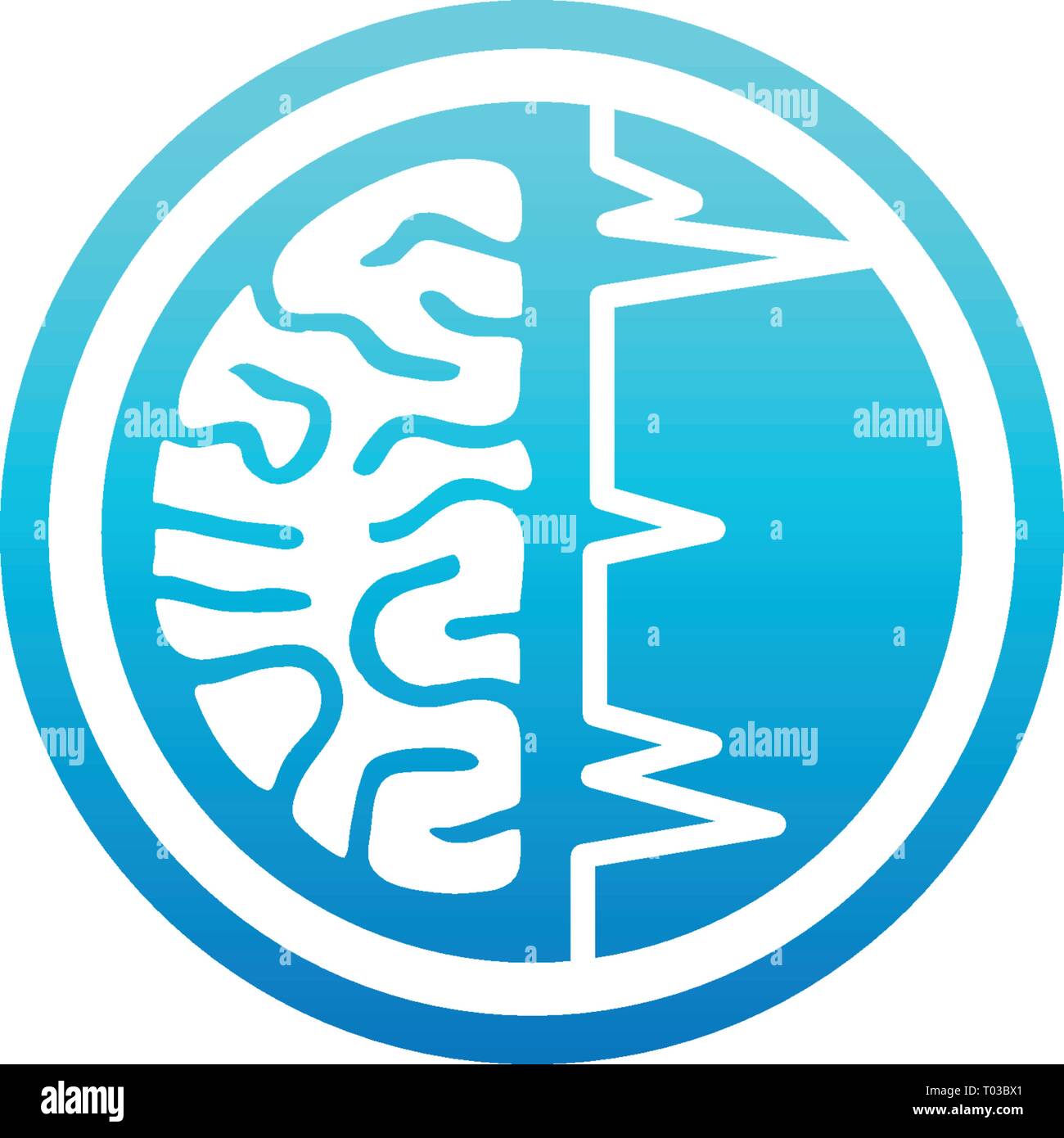 brain technology logo template vector illustration icon element isolated - vector Stock Vector