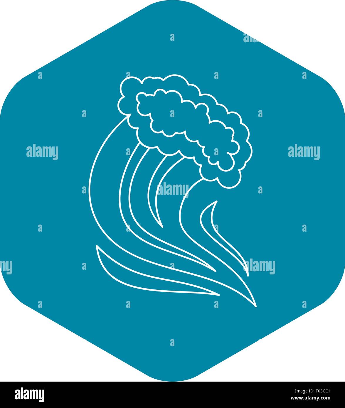 Foamy splash icon, outline style Stock Vector Image & Art - Alamy