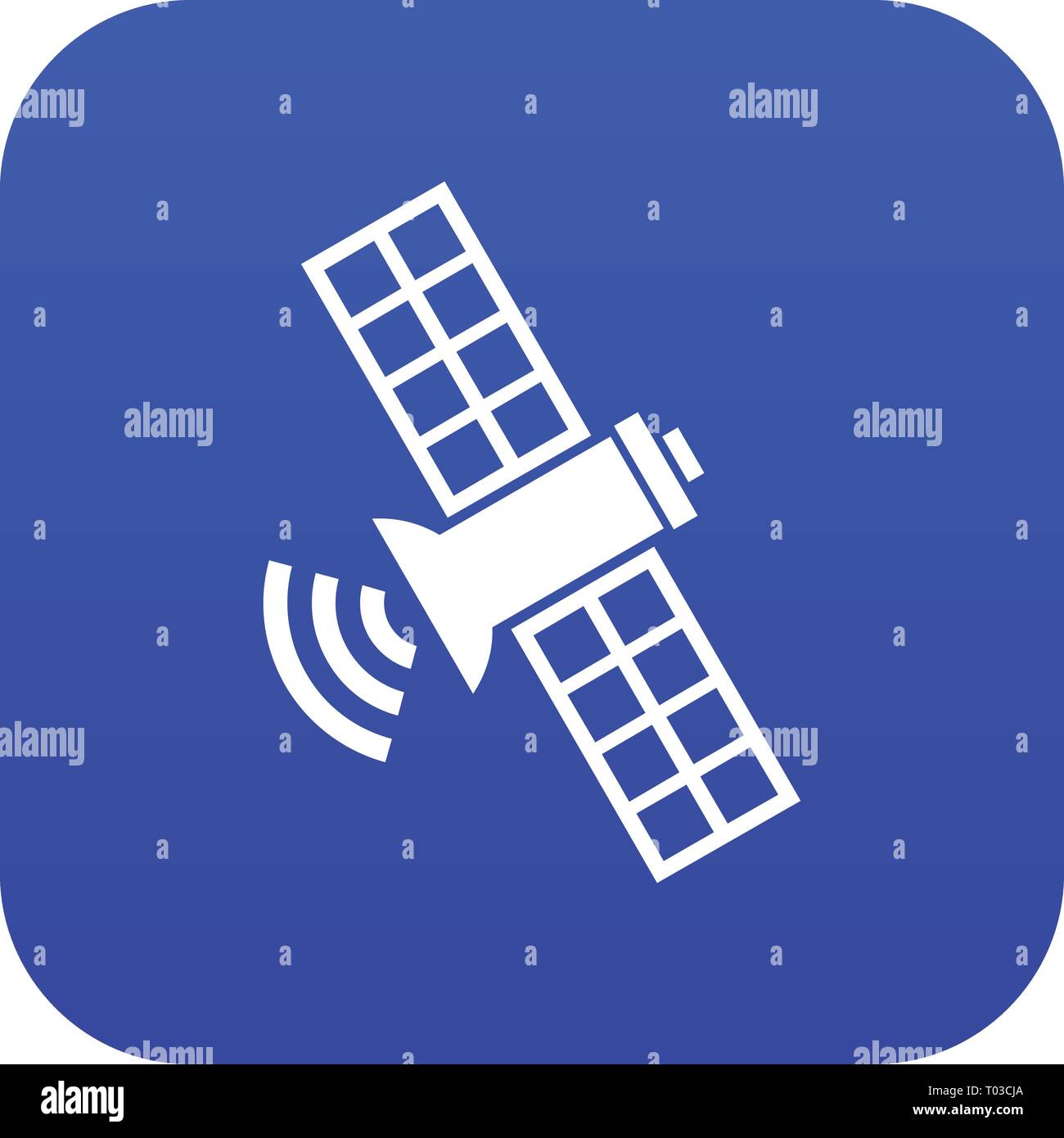 Space satellite icon digital blue Stock Vector Image & Art - Alamy