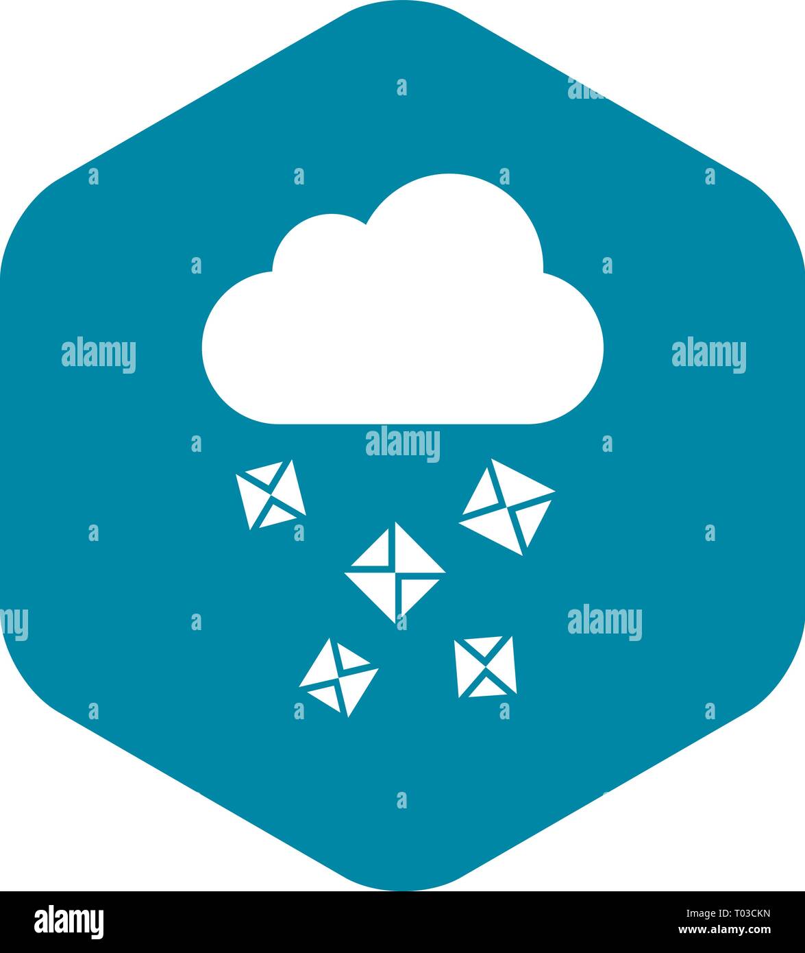Cloud and hail icon, simple style Stock Vector Image & Art - Alamy