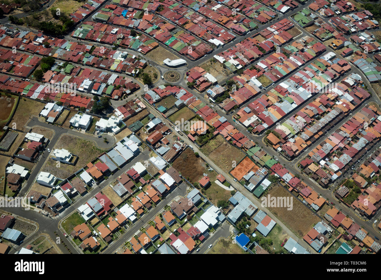 San Jose Costa Rica aerial view. Stock Photo