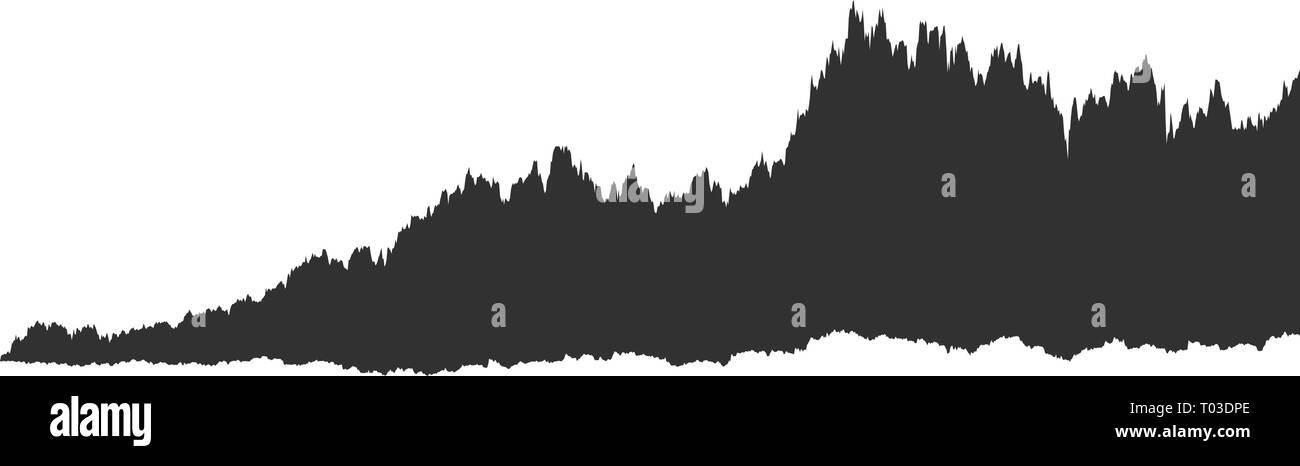 infographic of spectrum black noise sound waveform, chart, graph concept. Vector illustration Stock Vector
