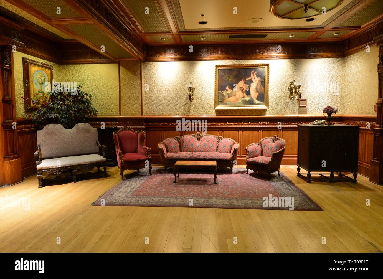 Parlour in a hotel in Las Vegas Stock Photo