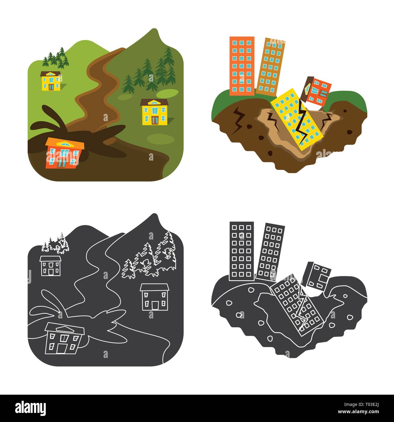 Vector design of weather and distress icon. Collection of weather and ...