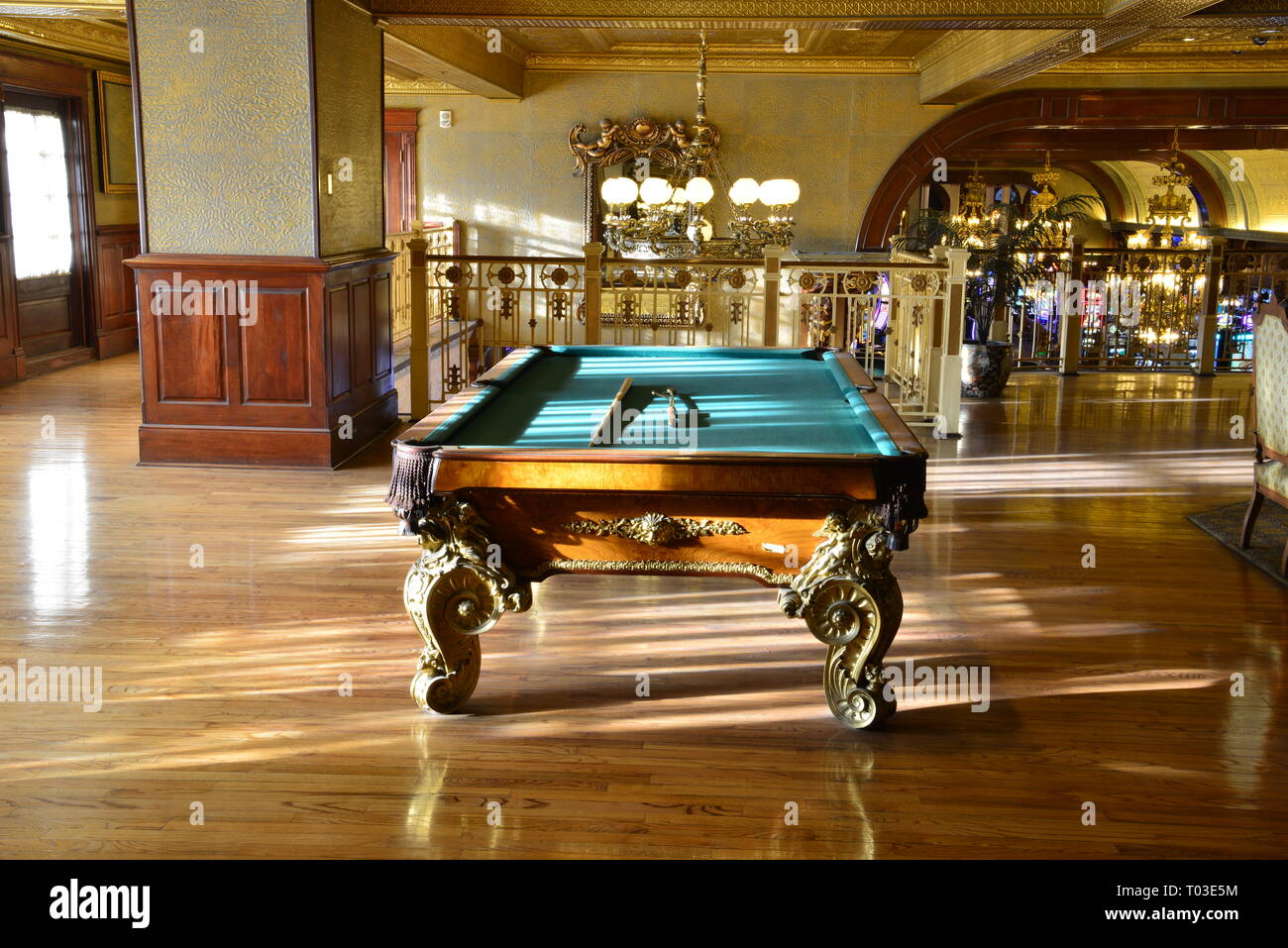 Billiard room in Las Vegas Stock Photo Alamy
