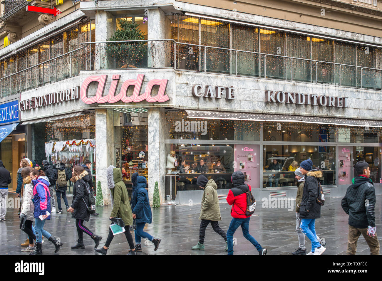 Aida one of Vienna's most famous cafe chains, Vienna, Austria, Europe Stock Photo