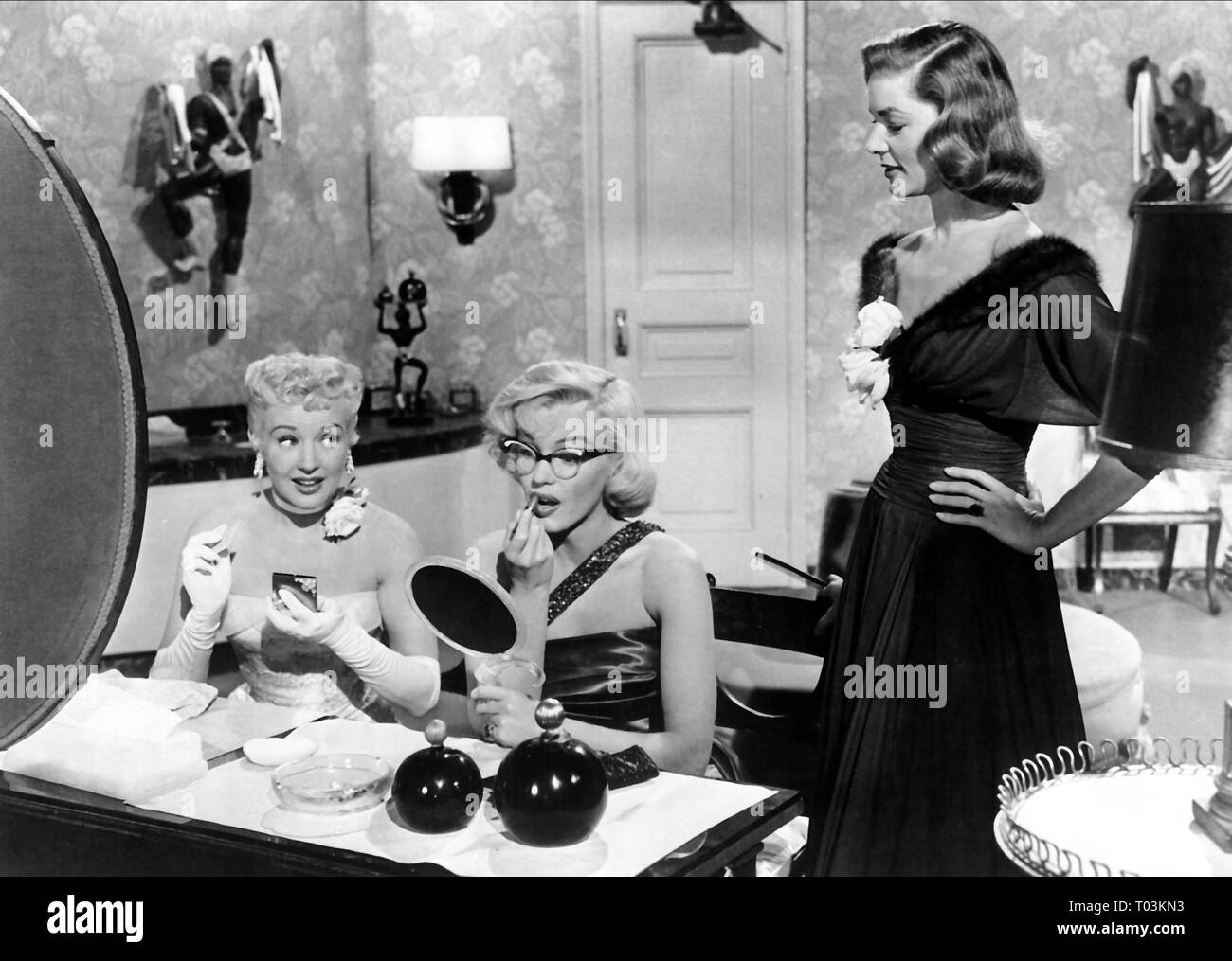 BETTY GRABLE, MARILYN MONROE, LAUREN BACALL, HOW TO MARRY A MILLIONAIRE, 1953 Stock Photo