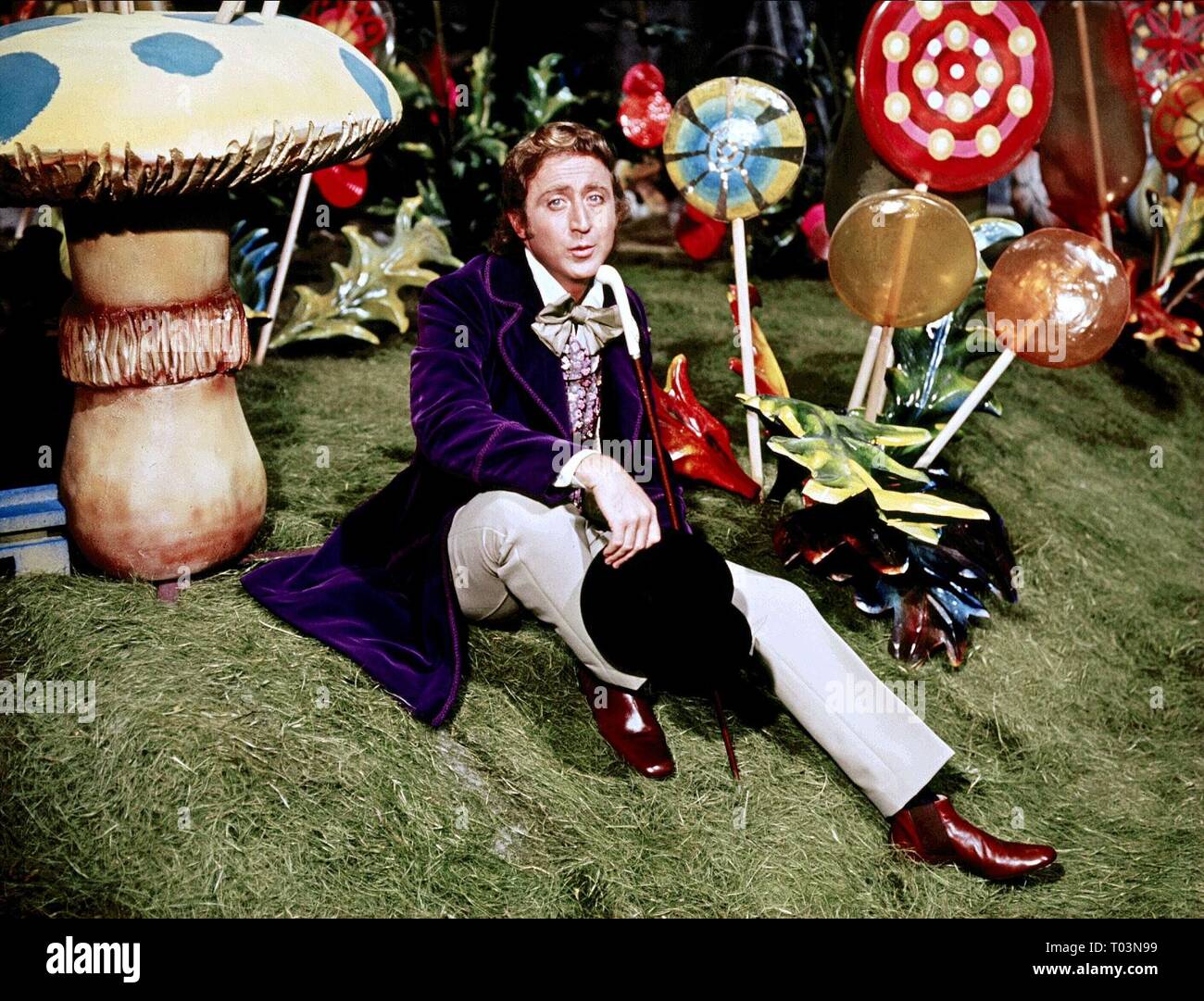 GENE WILDER, WILLY WONKA and THE CHOCOLATE FACTORY, 1971 Stock Photo