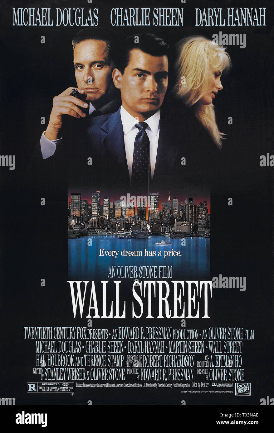MOVIE POSTER, WALL STREET, 1987 Stock Photo - Alamy