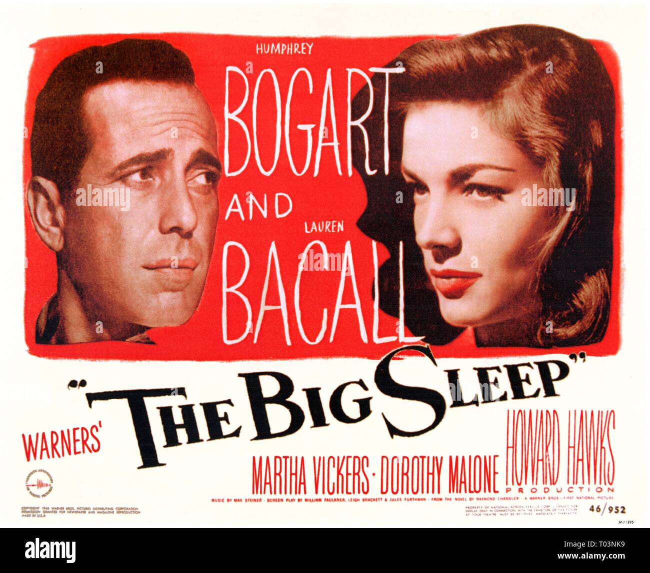 HUMPHREY BOGART, LAUREN BACALL, THE BIG SLEEP, 1946 Stock Photo - Alamy