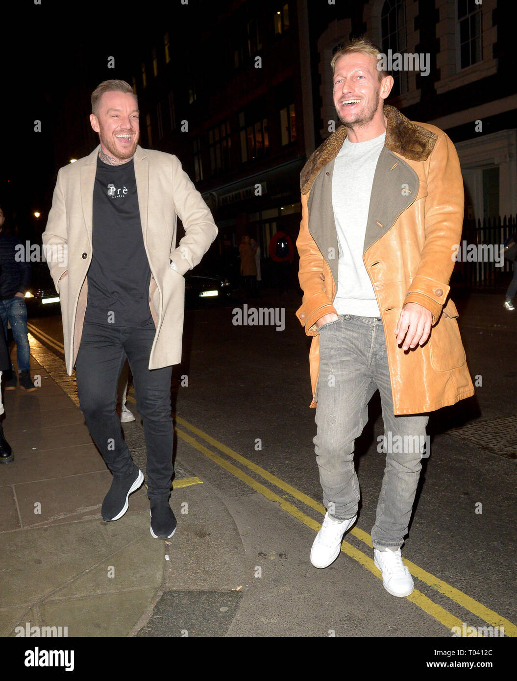 Leo Gregory and Jamie O Hara at Soho House attending the screening
