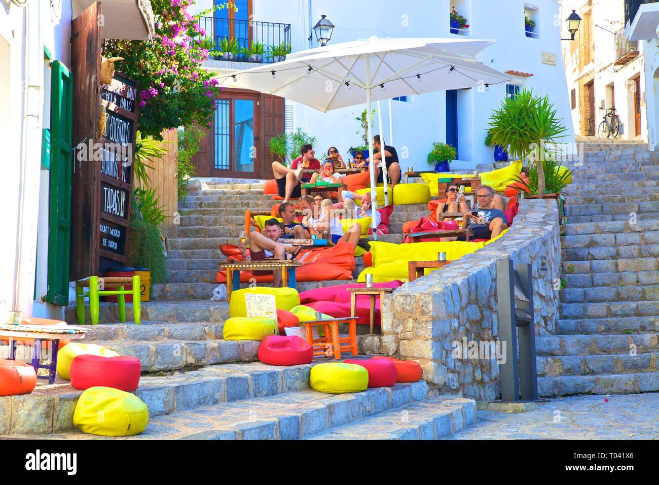 old town restaurant tables hires stock photography and images