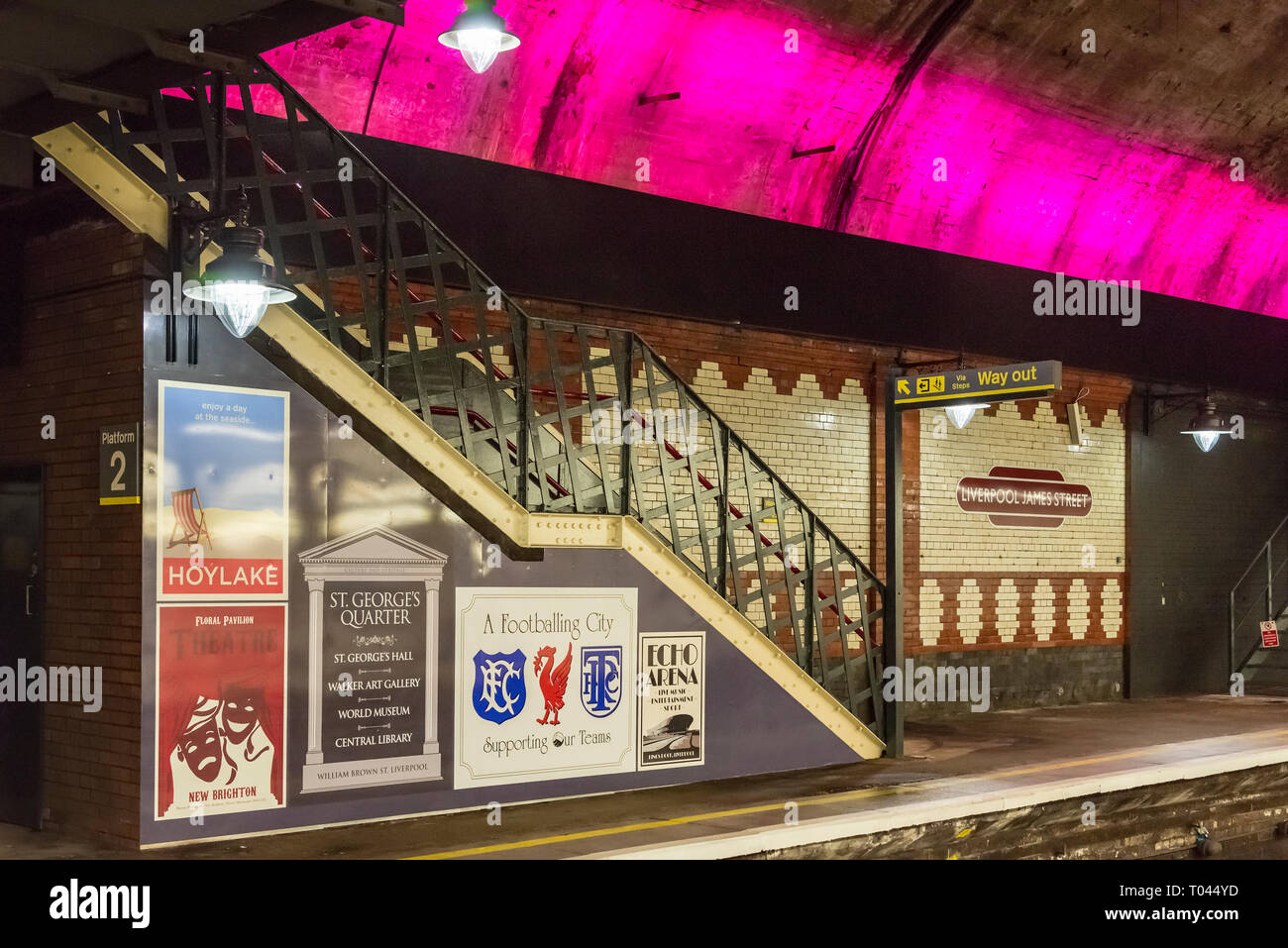 Merseyrail station James street refurb finished. Oct 28 2015 Stock Photo