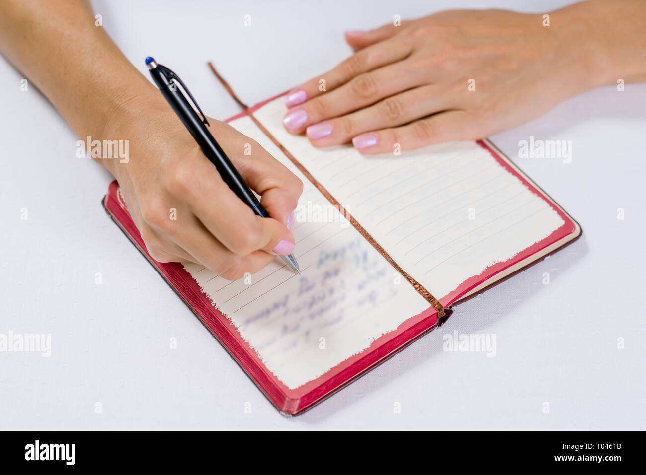 Handwriting text writing plans hi-res stock photography and images - Alamy