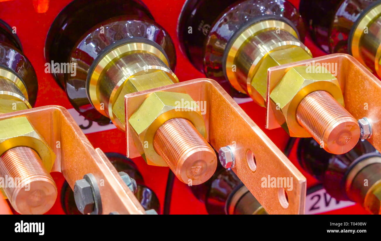 New bolt and screw electrical tools still shiny and new in display in