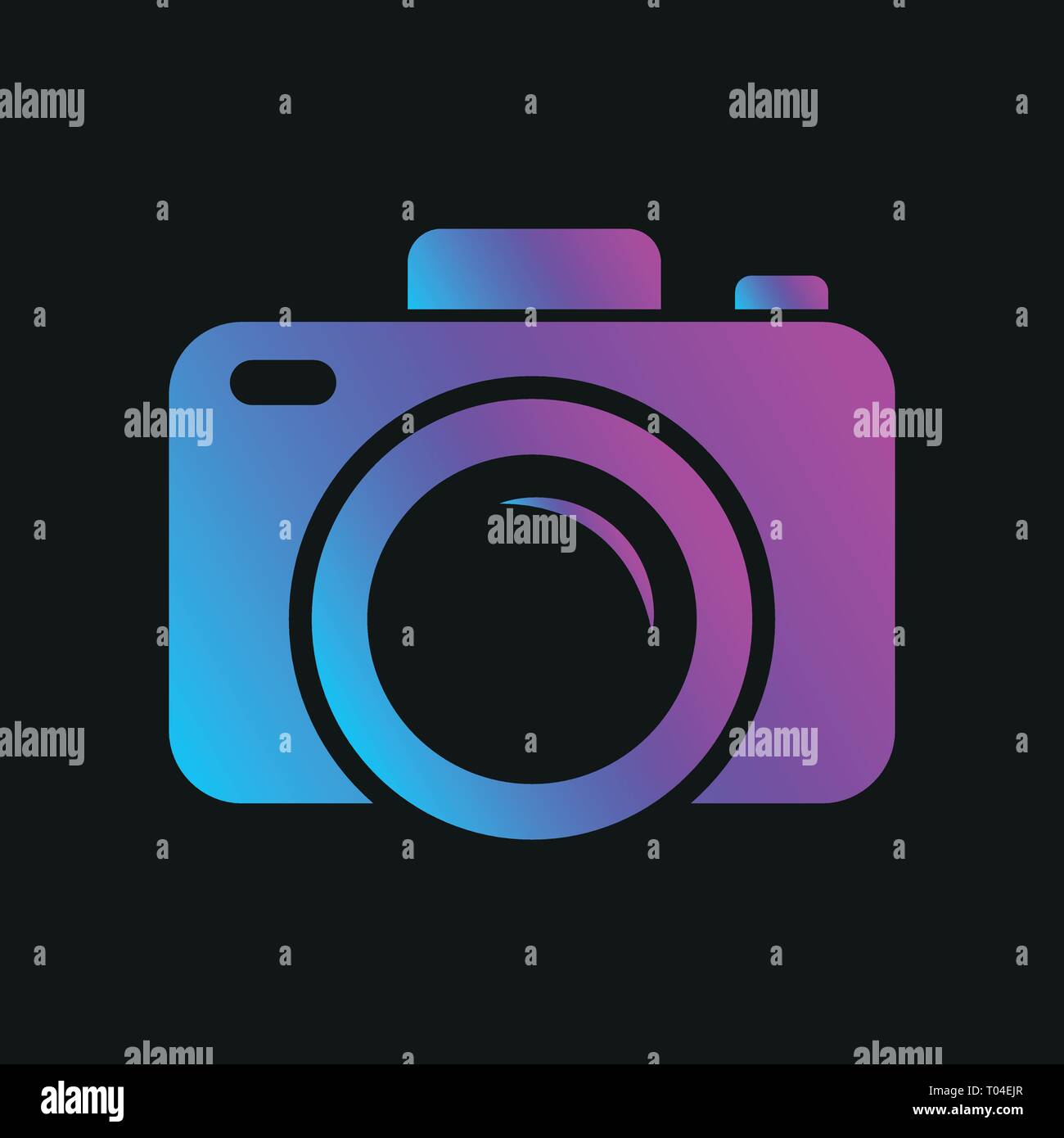 Colorful camera logo. Camera symbol for web, app, ui and other. Vector Illustration. EPS 10 Stock Vector
