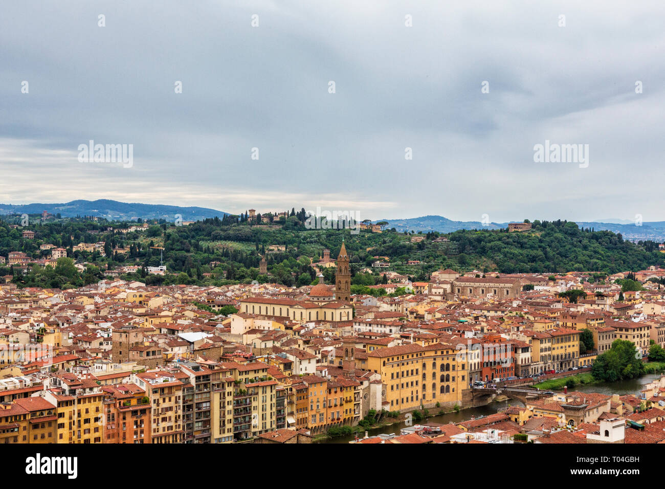 Florence, Tuscany, Italy seen from the Palazzo Vecchio. Stock Photo