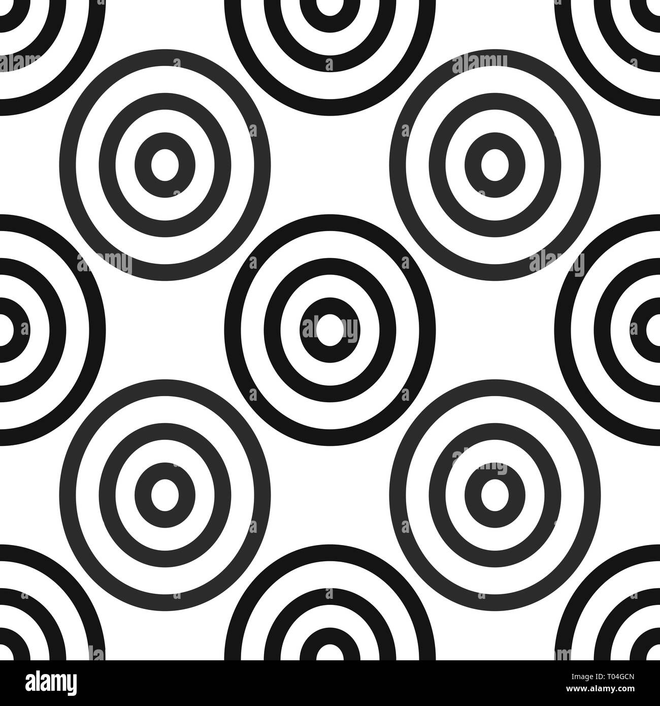 Seamless African Adinkra Pattern - black and white digital art ritual symbols and screen printing nations and tribes Akans of Ghana and Cote DIvoire Stock Vector
