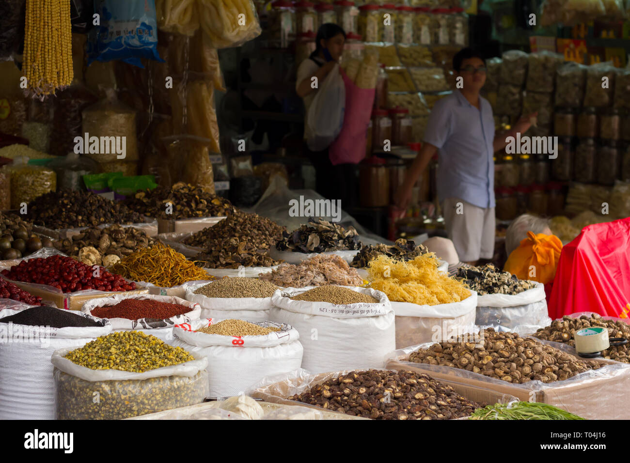 dried fruit and nuts for sale on asian street market Stock Photo Alamy