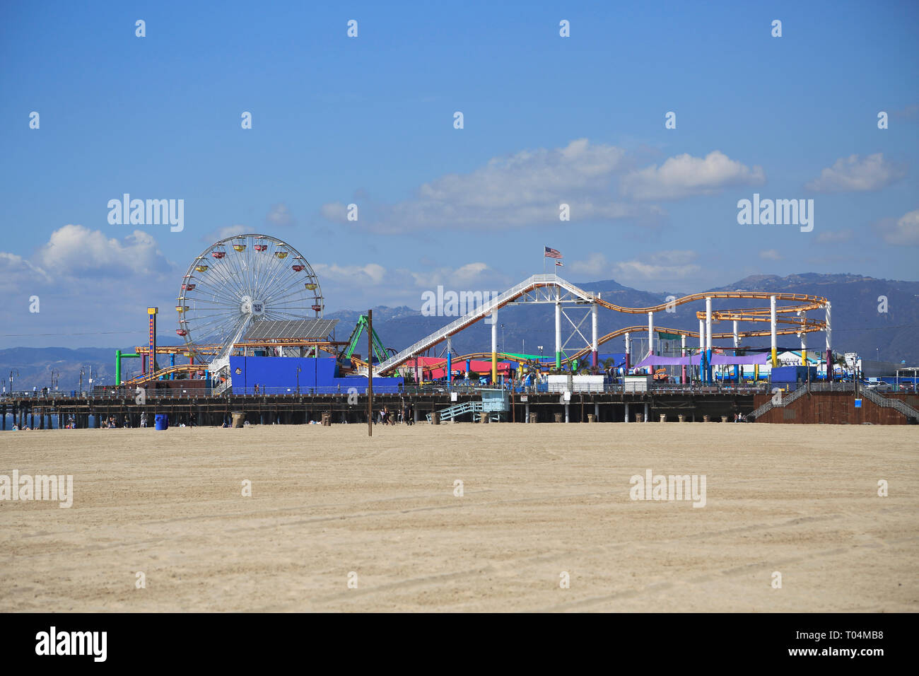 Santa Monica Pier, Pacific Park, Beach, Santa Monica, Los Angeles ...