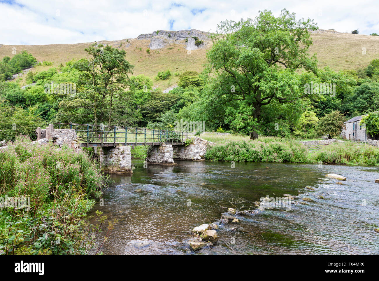 The bridge over the River Wye at Upperdale in the Derbyshire Dales