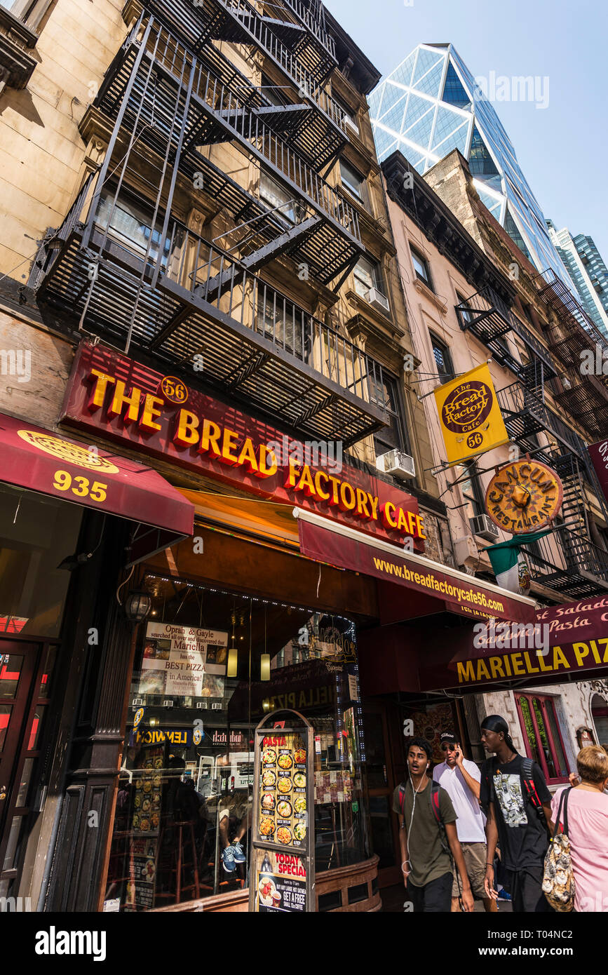 New York City, USA July 28, 2018 Young people of different races