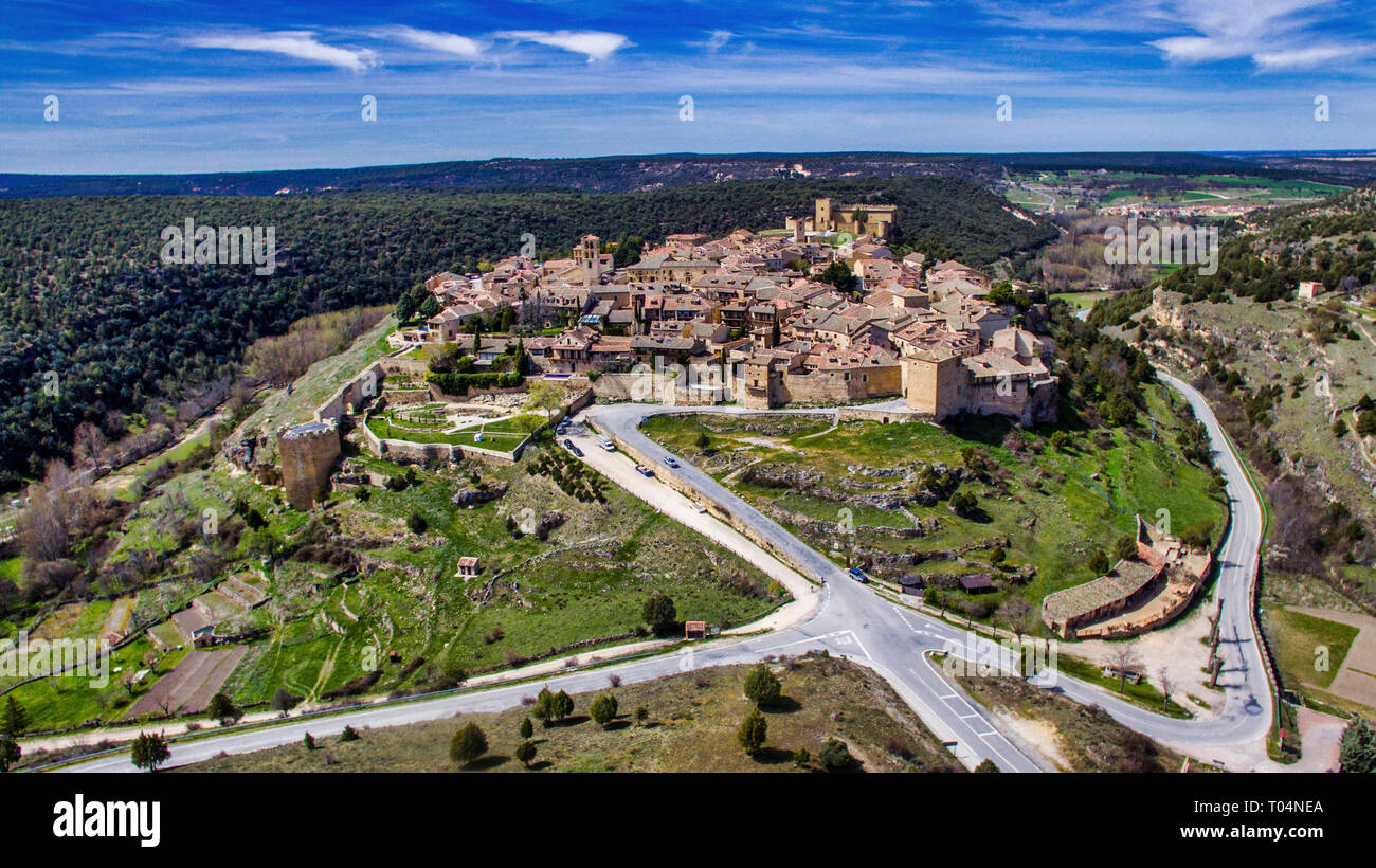Pedraza es una localidad y municipio de la provincia de Segovia (España), situado a 37 km al nordeste de Segovia Stock Photo