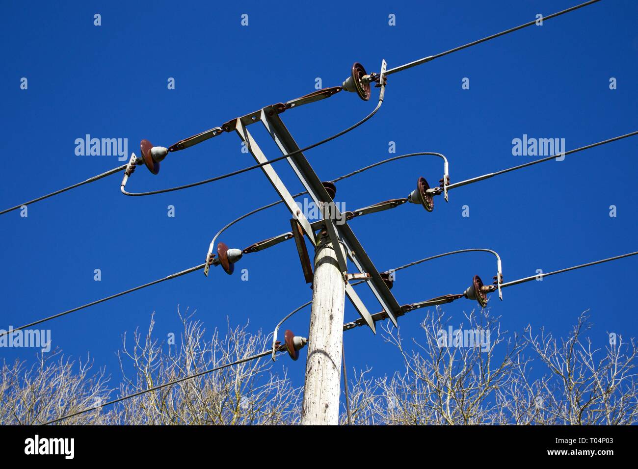 Utility pole transmission pole telephone pole telecommunication pole power  pole hi-res stock photography and images - Alamy