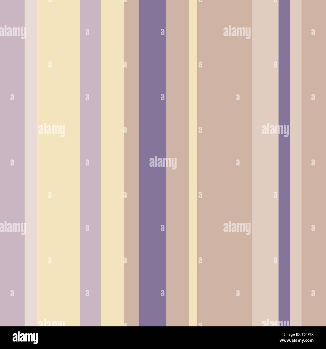 Abstract striped seamlessl pattern. Straight vertical variable width stripes. Straight parallel vertical lines. Pastel colors. Vector background. Stock Vector